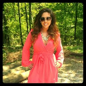 Boutique coral dress